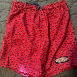 Vineyard Vines Red Swim Shorts